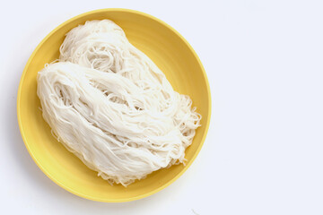 Thai rice noodles. Asian cuisine