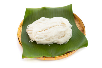 Thai rice noodles. Asian cuisine