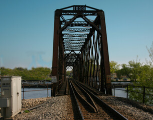 railroad bridge circa 1899