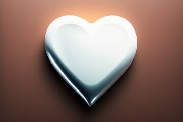 Heart Shaped Glass AI Generative
