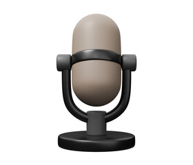 microphone podcast 3d icon
