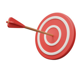 target arrow 3d render