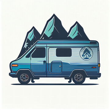The Ultimate Van Life Journey: A Beautiful Camper Van Conversion for Adventurous Souls Embracing the Nomadic Lifestyle - Generative AI
