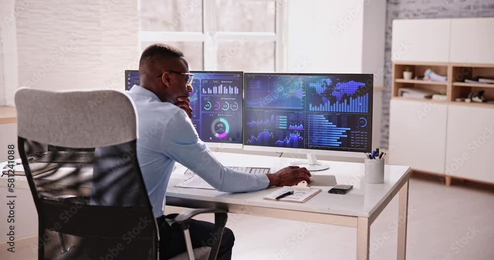Poster business data analytics dashboard