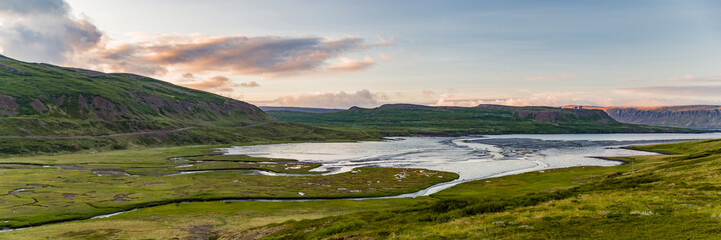 Icelandic landscape Panorama