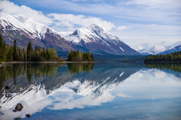 Reflection of a Landscape in Alaska