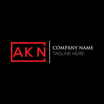 AKN letter logo design on black background. AKN creative initials letter logo concept. AKN letter design. AKN letter design on black background. AKN logo vector.
