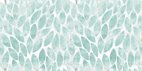 Watercolor leaves seamless vector pattern. foliage leaves background, textured jungle print © Good Goods