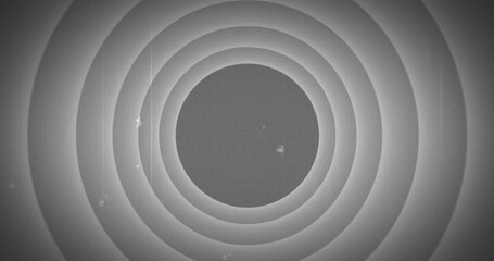 Fototapeta premium Image of interference and circles on gray background