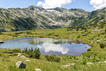 Landscape of Rila mountain near The Fish Lakes, Bulgaria