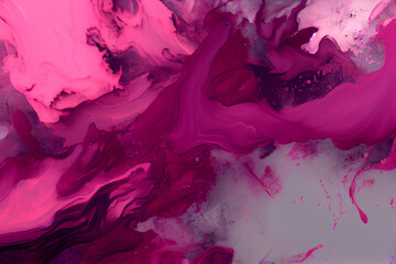 abstract background of acrylic paint in pink and purple colors, digitally created.generative ai