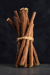 Dried organic licorice sticks - Glycyrrhiza glabra