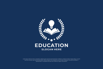 Smart education logo design idea.