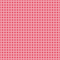 Basic Shape Circle Red Seamless Pattern