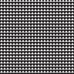 Basic Shape Heart Black Seamless Pattern