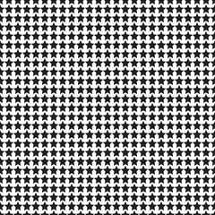 Basic Shape Star Black Seamless Pattern