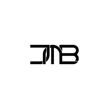 jmb typography letter monogram logo design