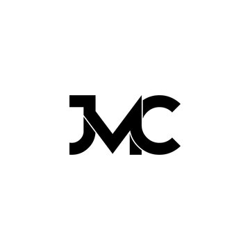 jmc initial letter monogram logo design