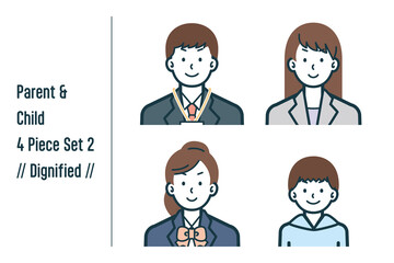 凛々しい親子の4点セットno.2