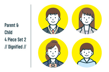 凛々しい親子の4点セットno.2