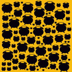 seamless alarm clock pattern 