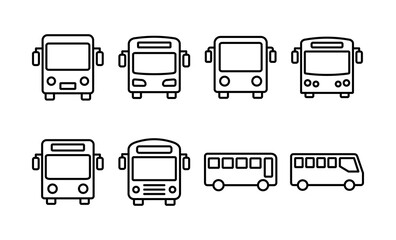 Bus icon vector for web and mobile app. bus sign and symbol. transport symbol