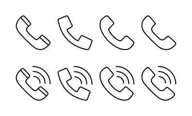 Call icon vector for web and mobile app. telephone sign and symbol. phone icon. contact us
