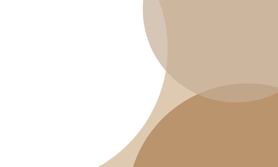 Brown color circles background with overlap layer. For wallpaper, cover, banner, poster, placard and presentation. Beige abstract background for business card and flyer template, vector illustration 
