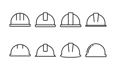 Helmet icon vector for web and mobile app. Motorcycle helmet sign and symbol. Construction helmet icon. Safety helmet