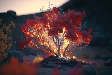 The burning a bush