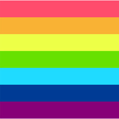 Rainbow colors for fabric design. Vector illustration.