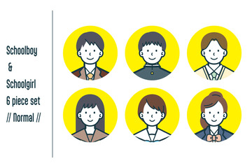 ノーマルな男女の学生の6点セットno.1