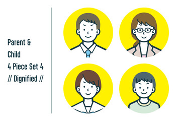 凛々しい親子の4点セットno.4