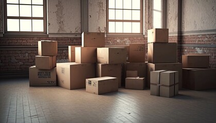 Starting Fresh: Relocating to an Old Apartment Building and Filling it With Moving Boxes, Generative AI