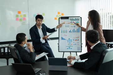 Asia business meeting   consultations of business people in the company's meeting room. 