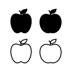 Apple icon vector illustration. Apple sign and symbols for web design.