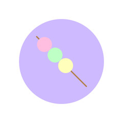 marshmallow icon. Sweet food. Vector illustration.