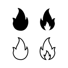 Fire icon vector illustration. fire sign and symbol
