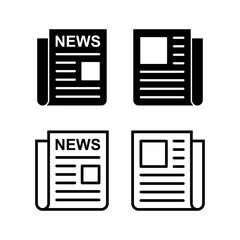 Newspaper icon vector illustration. news paper sign and symbolign