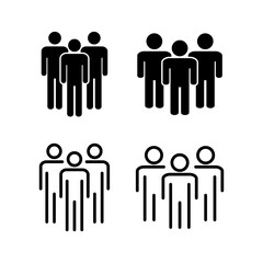 People icon vector illustration. person sign and symbol. User Icon vector
