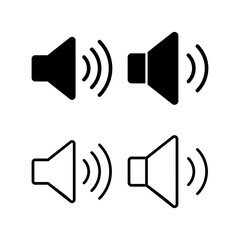 Speaker icon vector illustration. volume sign and symbol. loudspeaker icon. sound symbol