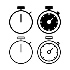stopwatch icon vector illustration. Timer sign and symbol. Countdown icon. Period of time