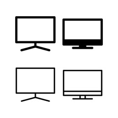 Tv icon vector illustration. television sign and symbol