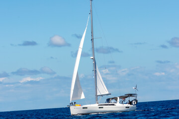 Fototapeta premium sailboat near St. Lucia
