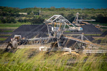 Fototapeta premium Port of Hay Point mining port coal ship export