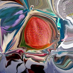 beautiful abstract distortion of photos