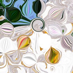 beautiful abstract distortion of photos