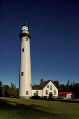 lighthouse at night