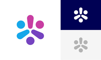 community logo, social community logo, global community logo, human family logo icon design vector