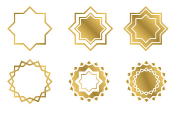 Illustration vector graphic for ornament sets ramadhan with lines and planes is suitable for background templates, greeting cards, banners, flyers, etc.